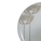 Close up of ivory coloured Rowan Tree design featured in our small plate that's part of the Blackwell range.