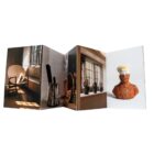 Useful/Beautiful perforated postcard set showing artworks from Blackwell’s contemporary craft exhibition, including ceramics and sculptural objects.