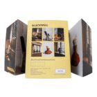 Back cover of Useful/Beautiful postcard set packaging showing preview images of six contemporary craft postcards from Blackwell exhibition.